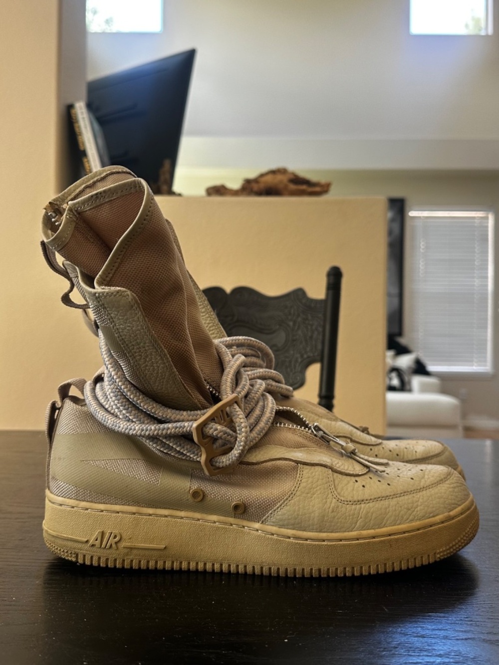 Nike SF Air Force 1 High Wheat Size 13 SF AF1 HI New Without Box - Picture 4 of 6
